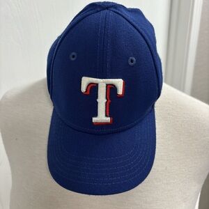 New Era Blue Kids Hat with White and Red Logo